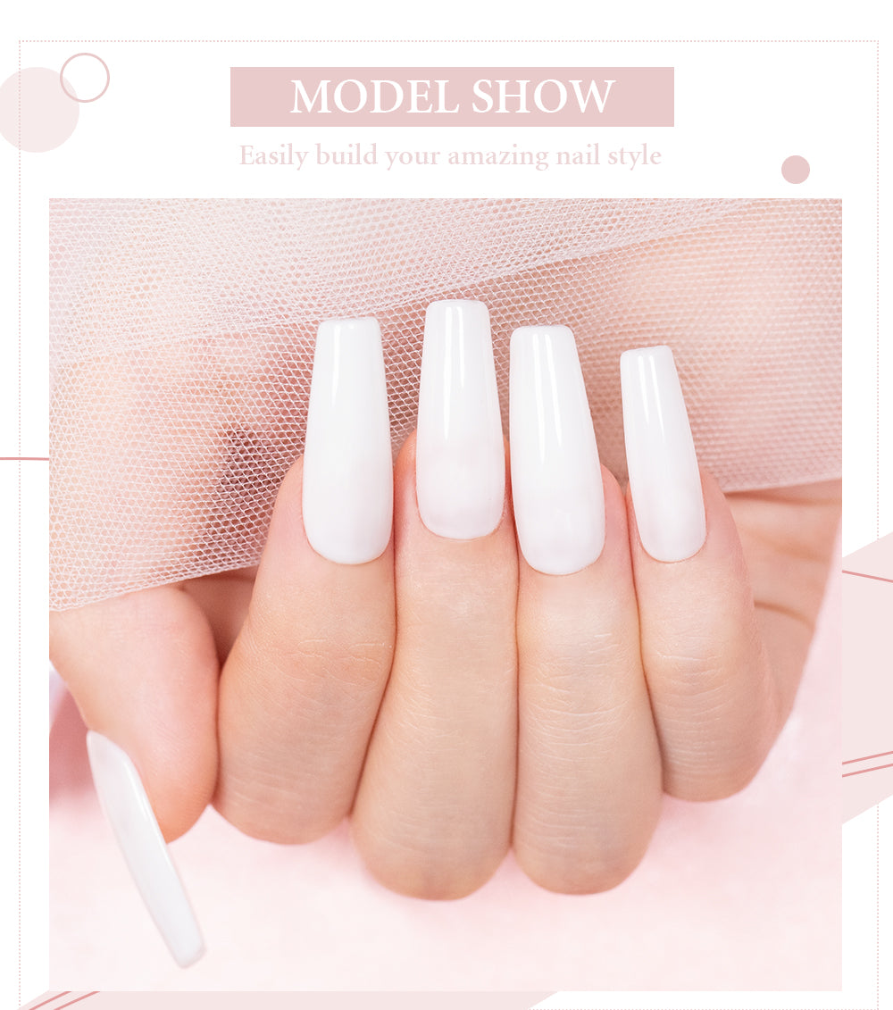Poly Nail Gel 30ML Acrylic Gel Finger Extension Transparent Jelly Nail Art Extension Quick Building Soak Off UV
