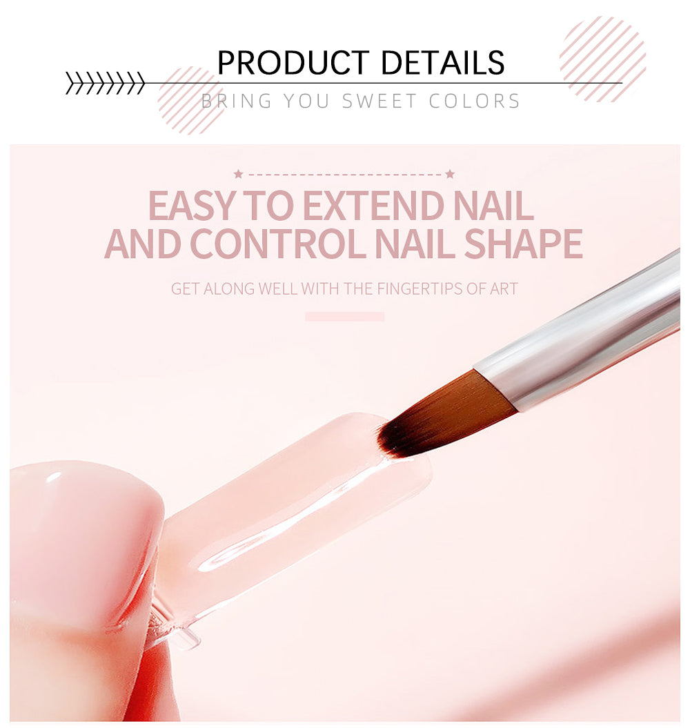 Poly Nail Gel 30ML Acrylic Gel Finger Extension Transparent Jelly Nail Art Extension Quick Building Soak Off UV