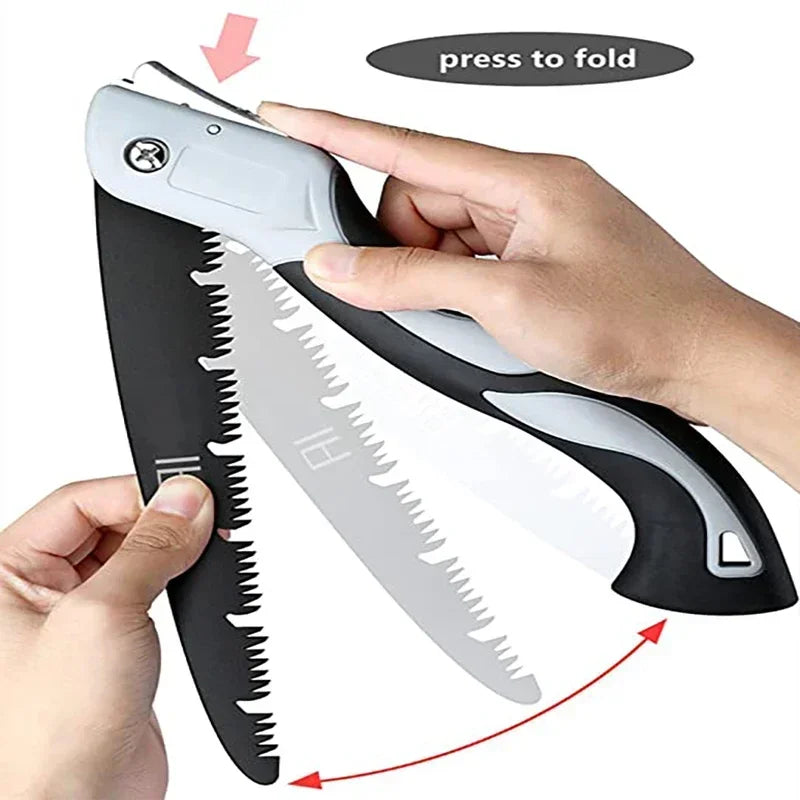 1Pc Folding Hand Saw Outdoor Logging Saw Woodworking Folding Portable Saw Garden Camping Pruning