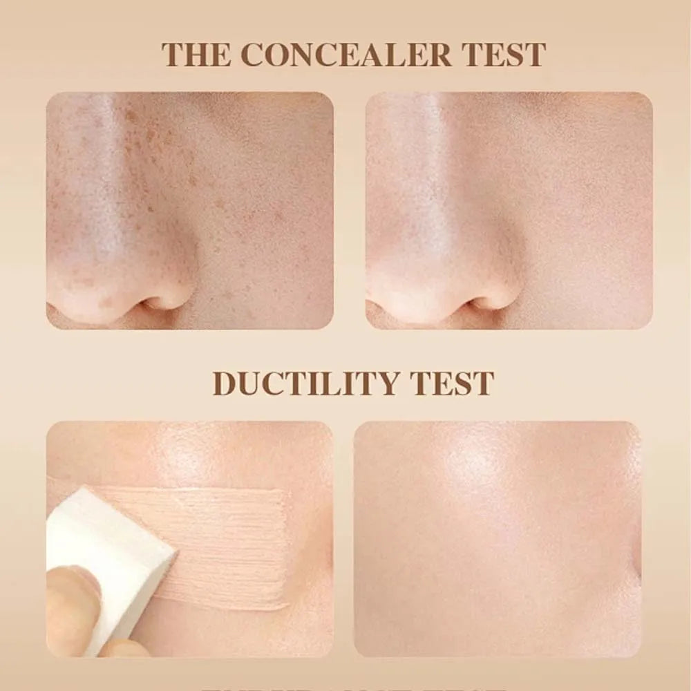 Long-lasting Liquid Foundation Smooth Texture Moisturizing Cover Acne Dark Circles Foundation Brightening Face Concealer Makeup