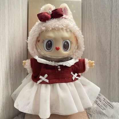 Labubu Skullpanda Mokoko Zimomo Halloween Labubu Keychain Doll Gift for everyone