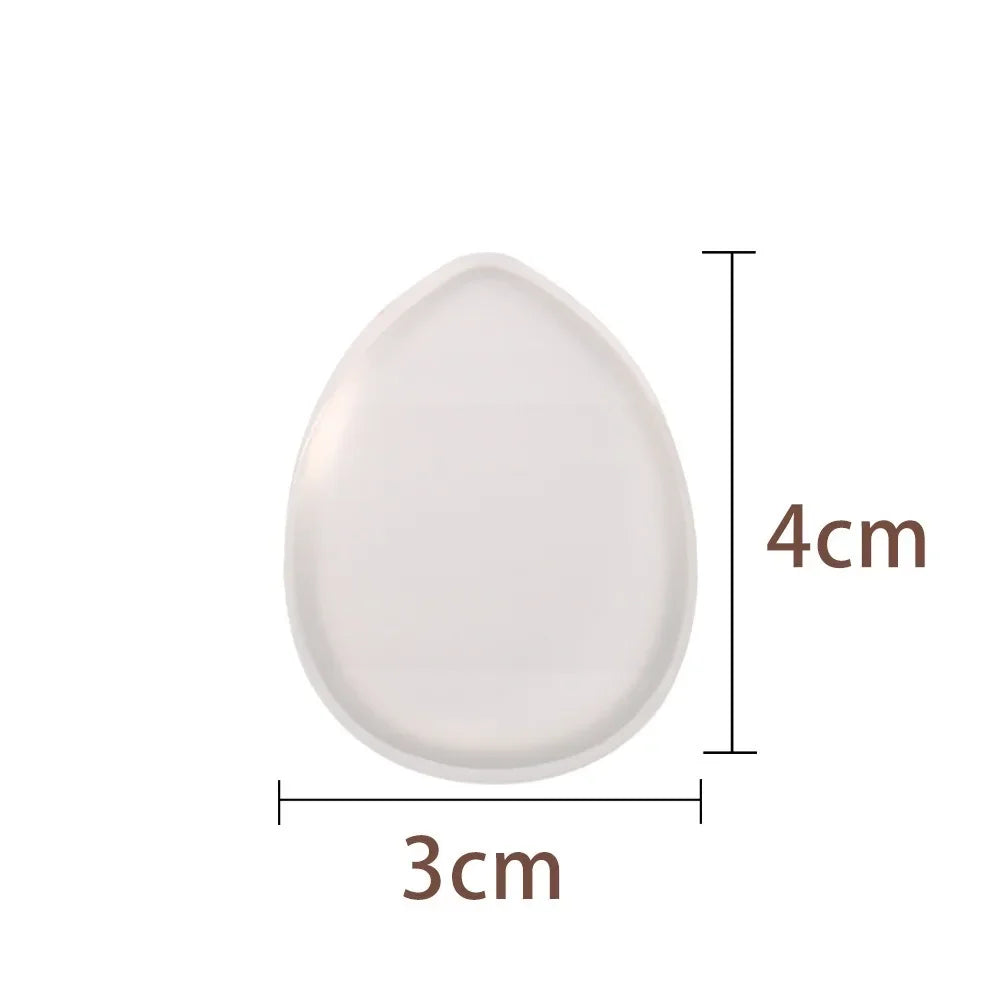 1/6pcs Mini Silicone Fingertips Powder Puff Transparent No Powder Eating Powder Cosmetic Puff Reusable Makeup Tool Jelly Puff