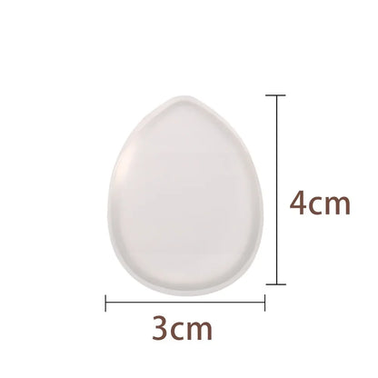 1/6pcs Mini Silicone Fingertips Powder Puff Transparent No Powder Eating Powder Cosmetic Puff Reusable Makeup Tool Jelly Puff