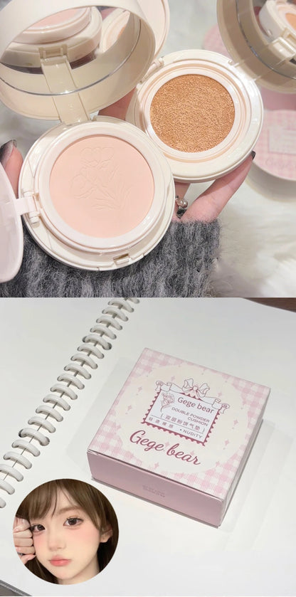 Matte Face Pressed Powder Oil Control Natural Full Coverage Moisturizing