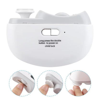 Electric Nail Clippers With Light Automatic Anicure Trimmer Adult Baby Fingernail Toe Scissors Pedicure Polishing Nails Cutter