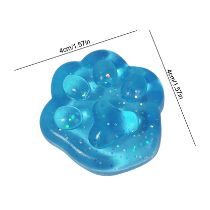 Cat Paw Squeeze Toy  Large Squeeze Cat Paw Toys Silicone PVC  Toys Sticky Soft Pinching  Decompressing Toy for Stress Relief