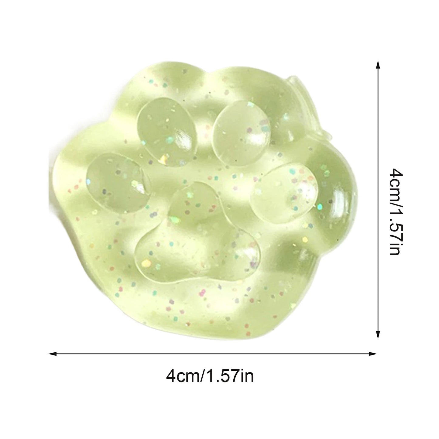 Cat Paw Squeeze Toy  Large Squeeze Cat Paw Toys Silicone PVC  Toys Sticky Soft Pinching  Decompressing Toy for Stress Relief