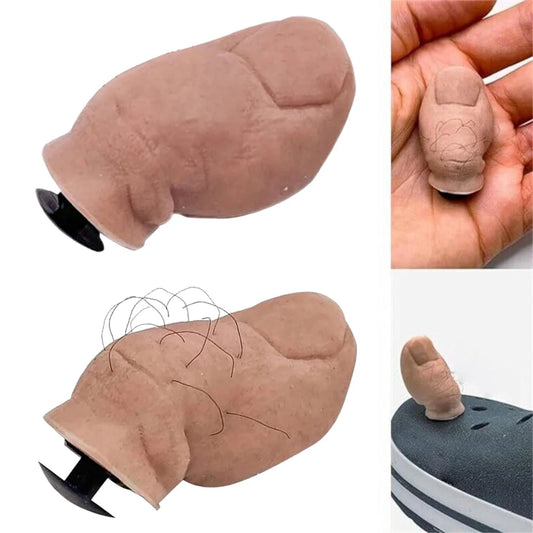 1/5 Pcs Big Toe Croc Charm with Hairy 3D Shoes Toes Charms DIY Shoes Accessories for Women Men DIY Unique Shoe Decoration Charms