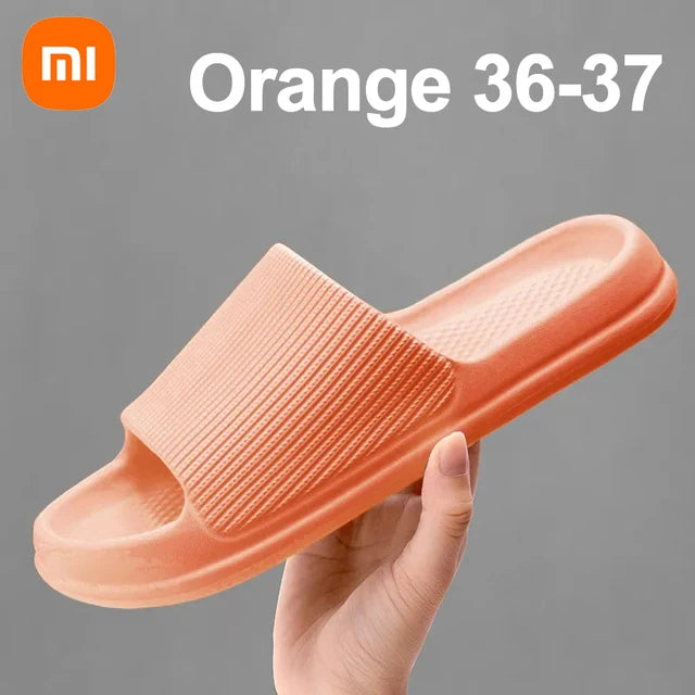 Xiaomi Fashion Men's Women's Sandals Anti-Slip Wear-Resistant EVA Thick Sole Comfortable Home Slippers Bathroom Bath Flip-Flops
