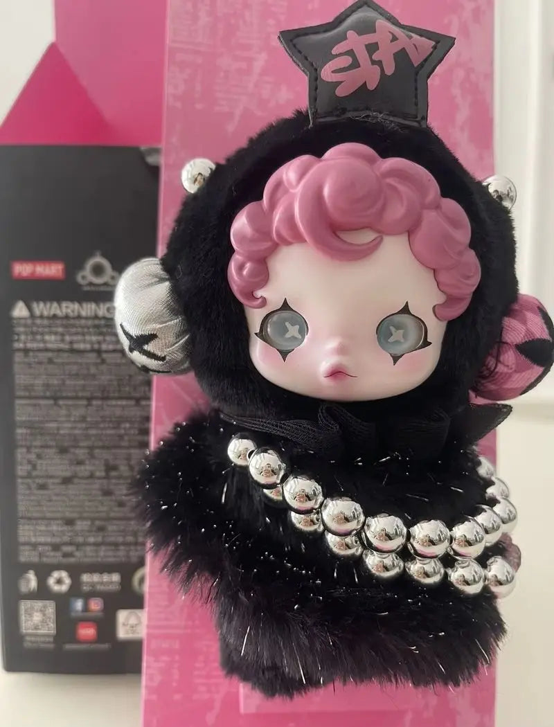 Labubu Skullpanda Mokoko Zimomo Halloween Labubu Keychain Doll Gift for everyone