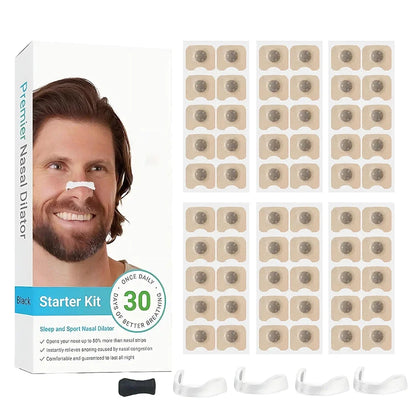 15Pairs Magnetic Nasal Breathing Dilators Kits Sport Nasal Dilator Boost Oxygen Intake,Breathing Refill Nose Clip