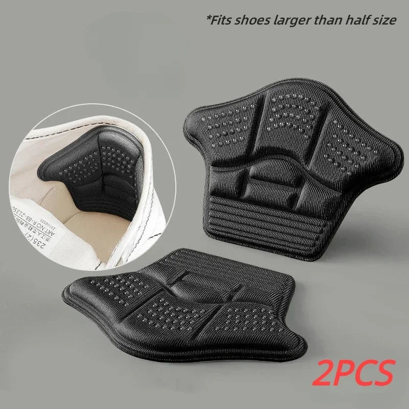 4Pcs Heel Stickers Heel Protectors Sneaker Shrinking Size Insoles Anti-wear Feet Heel Shoes Protector Sticker Patch Repair Pads