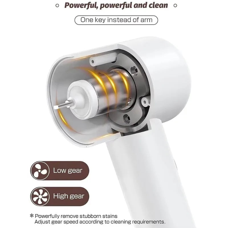 Handheld Electric Cleaning Brush 5 In 1 Kitchen Cleaning Brush USB Rechargeable Electric Rotary Scrubber Household Cleaning Tool