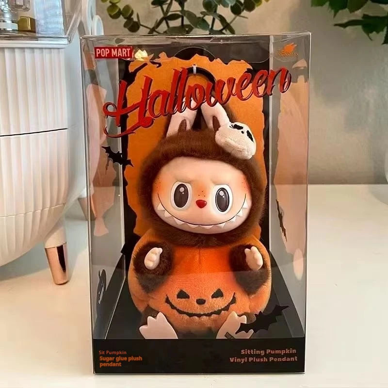 Labubu Skullpanda Mokoko Zimomo Halloween Labubu Keychain Doll Gift for everyone