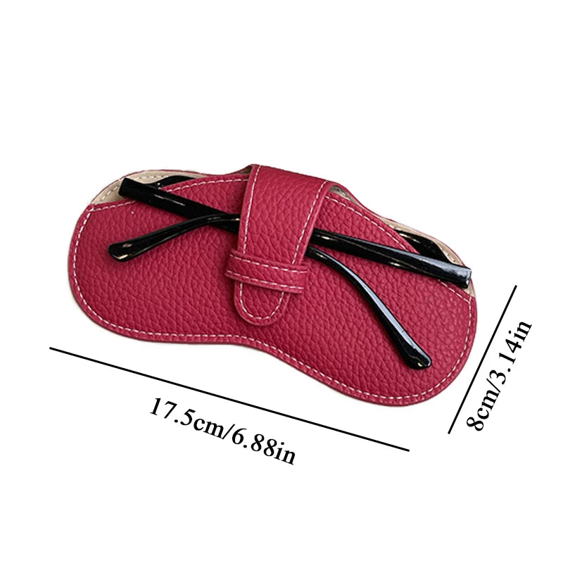 Leather Soft Glasses Bag Fashion Portable Sunglasses Box Bag