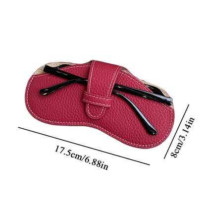 Leather Soft Glasses Bag Fashion Portable Sunglasses Box Bag