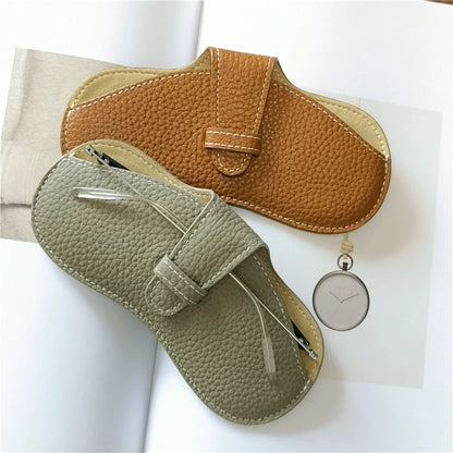 Leather Soft Glasses Bag Fashion Portable Sunglasses Box Bag