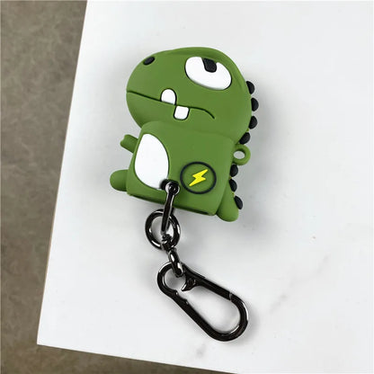 Cartoon Dinosaur for Hyundai Creta Ix35 Ix45 I10 I30 I40 Tucson Santa Fe Rena Sonata Elantra 3 4 Button Car Key Case Cover Fob