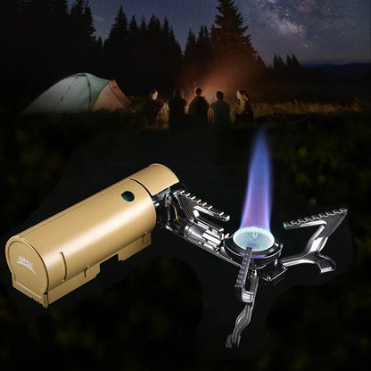 Camping Cassette Stove 2670W Portable Folding Gas Stove Outdoor Picnic Cooking Grill Cooker Gas Burner Heating System