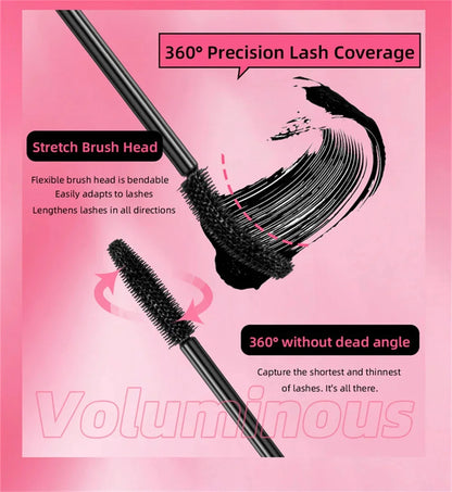 Eyelashes Lengthening Mascara Waterproof Long Lasting Silky Lash Black Eyelashes