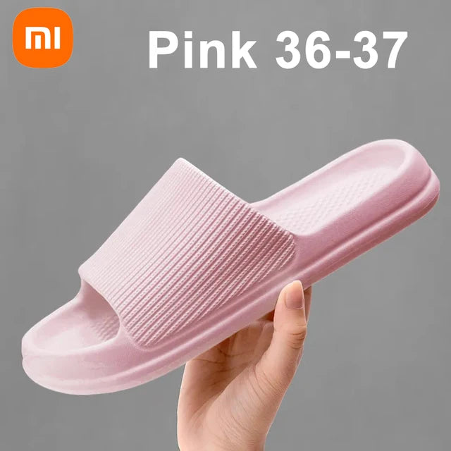 Xiaomi Fashion Men's Women's Sandals Anti-Slip Wear-Resistant EVA Thick Sole Comfortable Home Slippers Bathroom Bath Flip-Flops