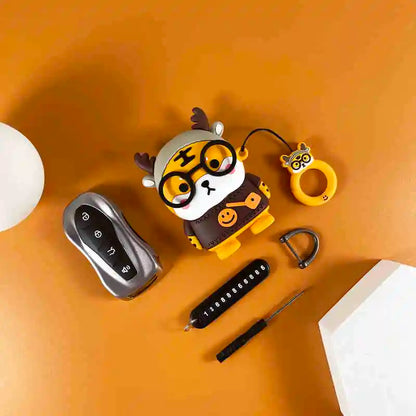 Cute Tiger Dinosaur Panda Car Key Covers Accessories