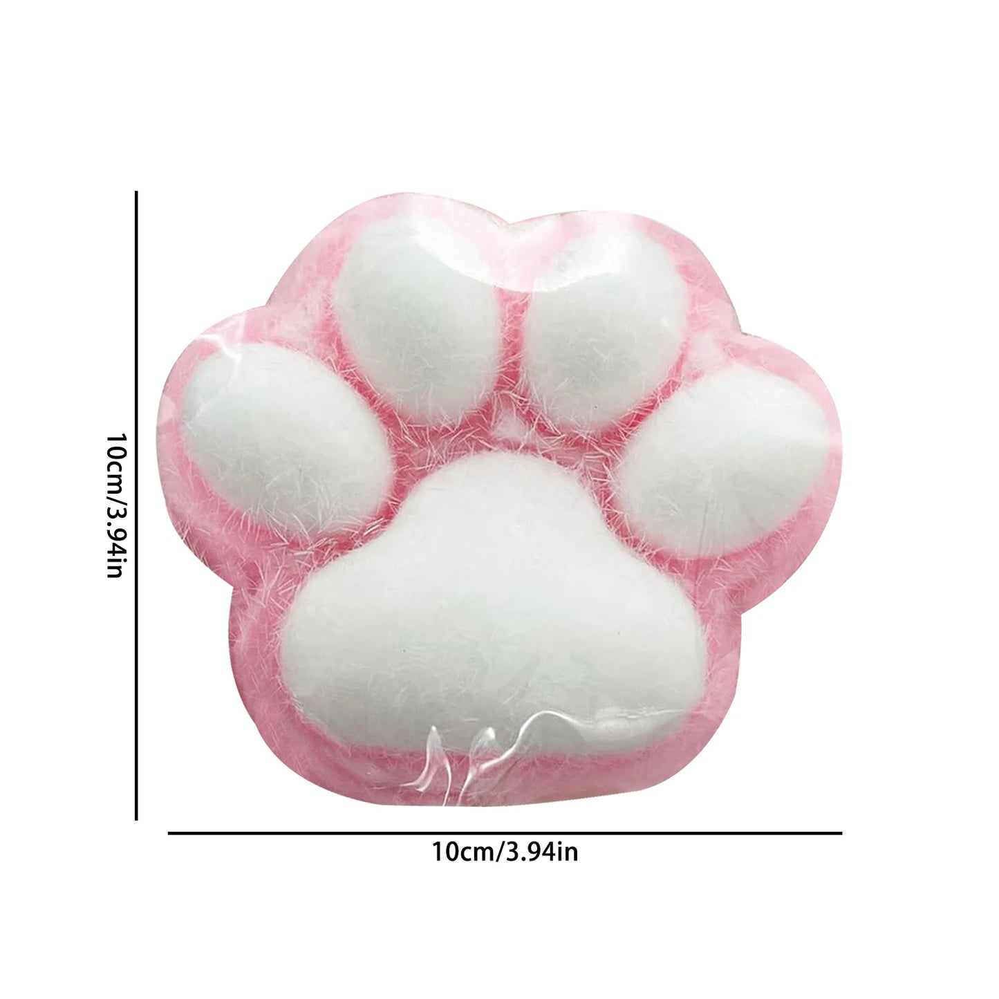 Cat Paw Squeeze Toy  Large Squeeze Cat Paw Toys Silicone PVC  Toys Sticky Soft Pinching  Decompressing Toy for Stress Relief