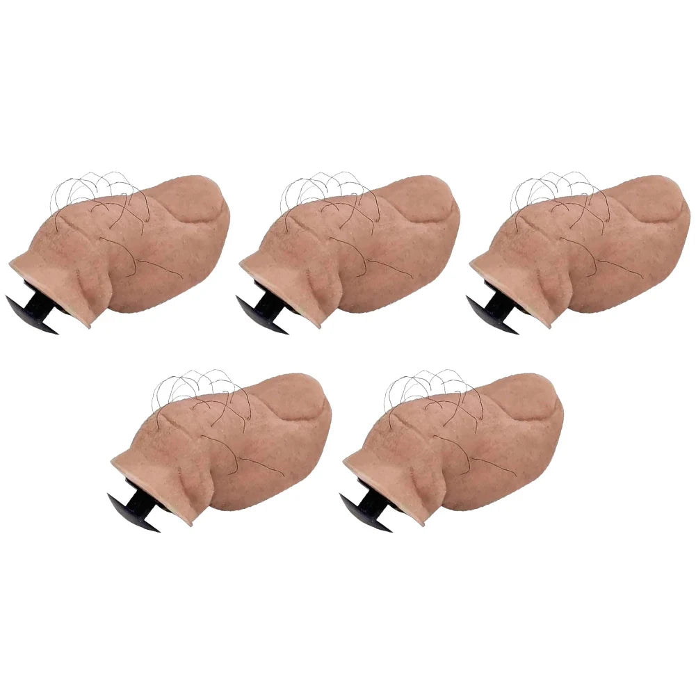 1/5 Pcs Big Toe Croc Charm with Hairy 3D Shoes Toes Charms DIY Shoes Accessories for Women Men DIY Unique Shoe Decoration Charms