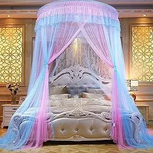 Mosquito Net Dome Princess Bed Canopy Lace Mosquito Net