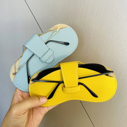 Leather Soft Glasses Bag Fashion Portable Sunglasses Box Bag