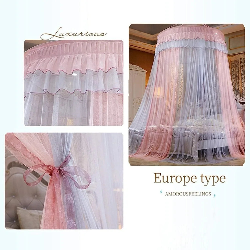 Mosquito Net Dome Princess Bed Canopy Lace Mosquito Net