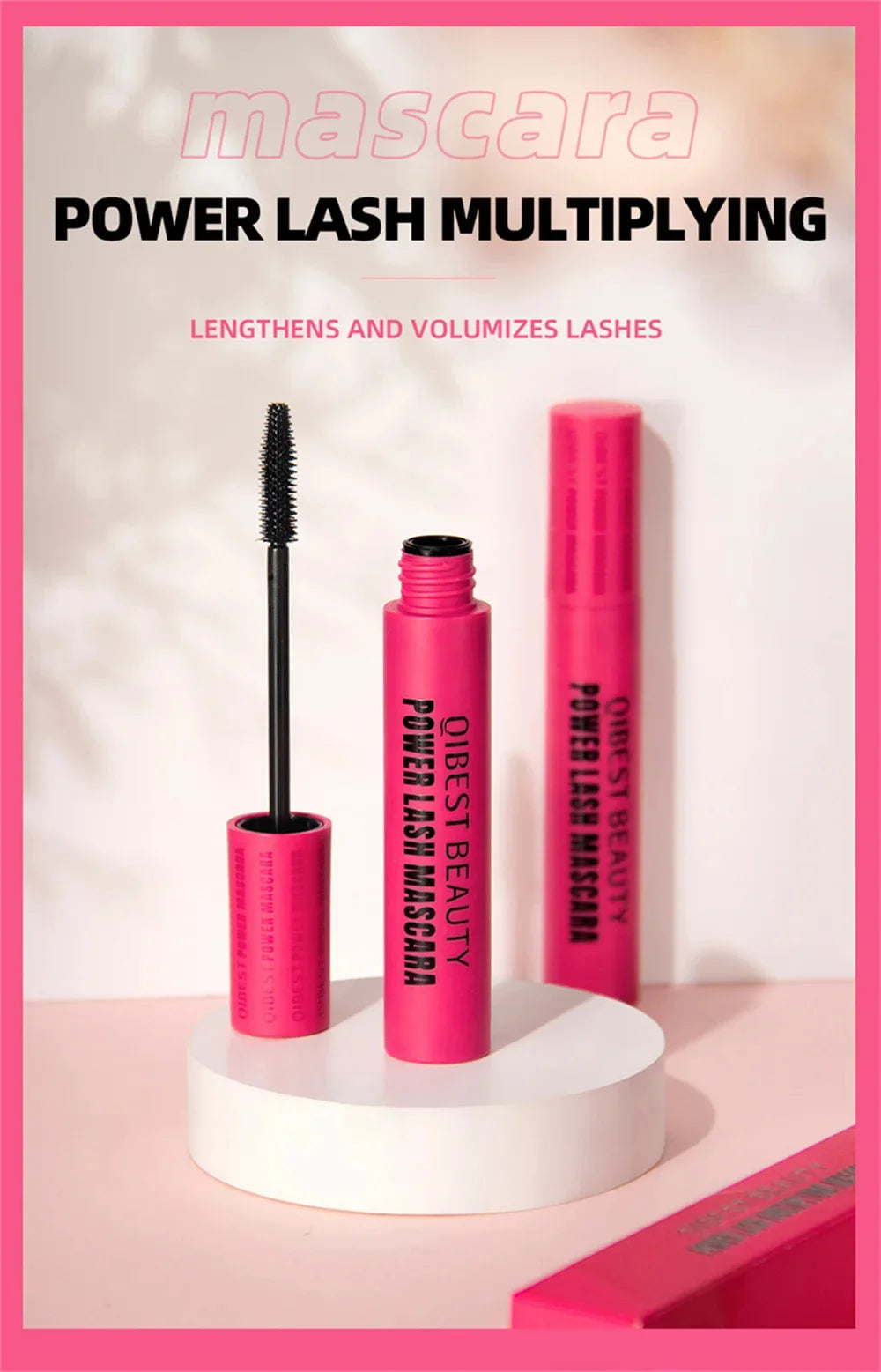 Eyelashes Lengthening Mascara Waterproof Long Lasting Silky Lash Black Eyelashes