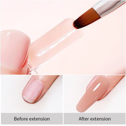 Poly Nail Gel 30ML Acrylic Gel Finger Extension Transparent Jelly Nail Art Extension Quick Building Soak Off UV