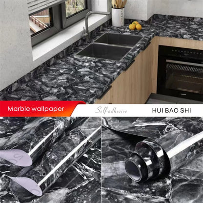Marble Kitchen Oil-Proof Film Stove Waterproof Moisture-Proof