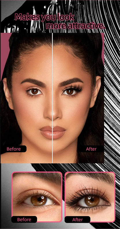 Eyelashes Lengthening Mascara Waterproof Long Lasting Silky Lash Black Eyelashes