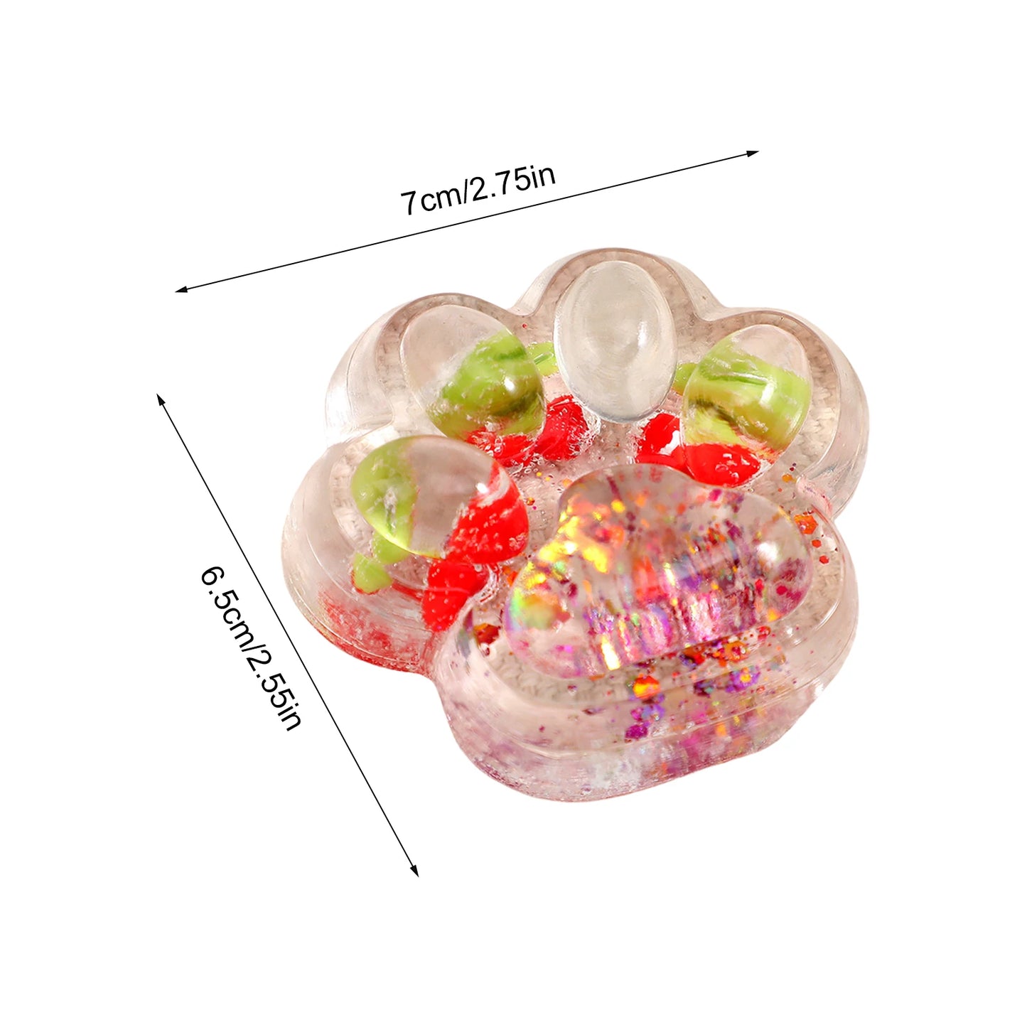 Cat Paw Squeeze Toy  Large Squeeze Cat Paw Toys Silicone PVC  Toys Sticky Soft Pinching  Decompressing Toy for Stress Relief