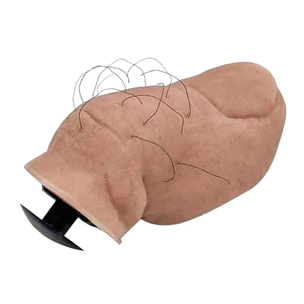 1/5 Pcs Big Toe Croc Charm with Hairy 3D Shoes Toes Charms DIY Shoes Accessories for Women Men DIY Unique Shoe Decoration Charms