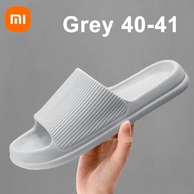 Xiaomi Fashion Men's Women's Sandals Anti-Slip Wear-Resistant EVA Thick Sole Comfortable Home Slippers Bathroom Bath Flip-Flops