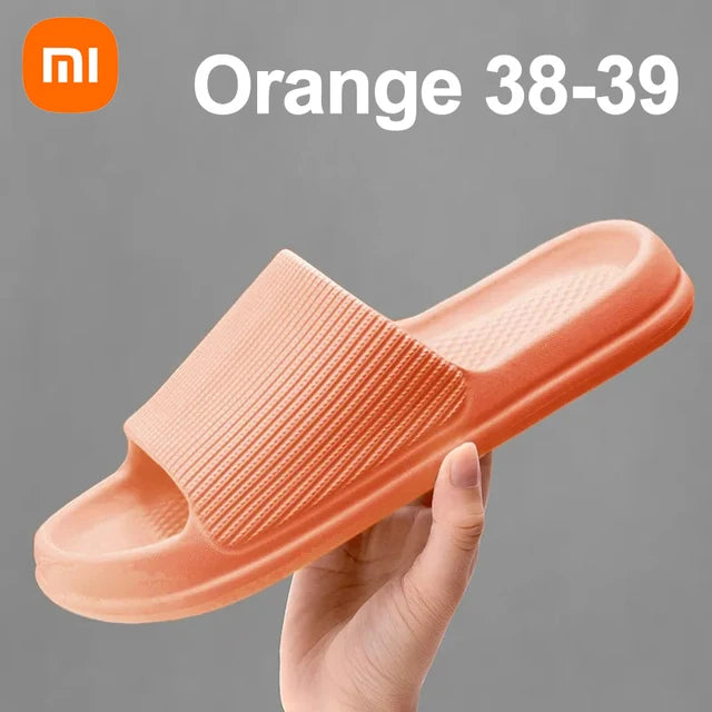 Xiaomi Fashion Men's Women's Sandals Anti-Slip Wear-Resistant EVA Thick Sole Comfortable Home Slippers Bathroom Bath Flip-Flops
