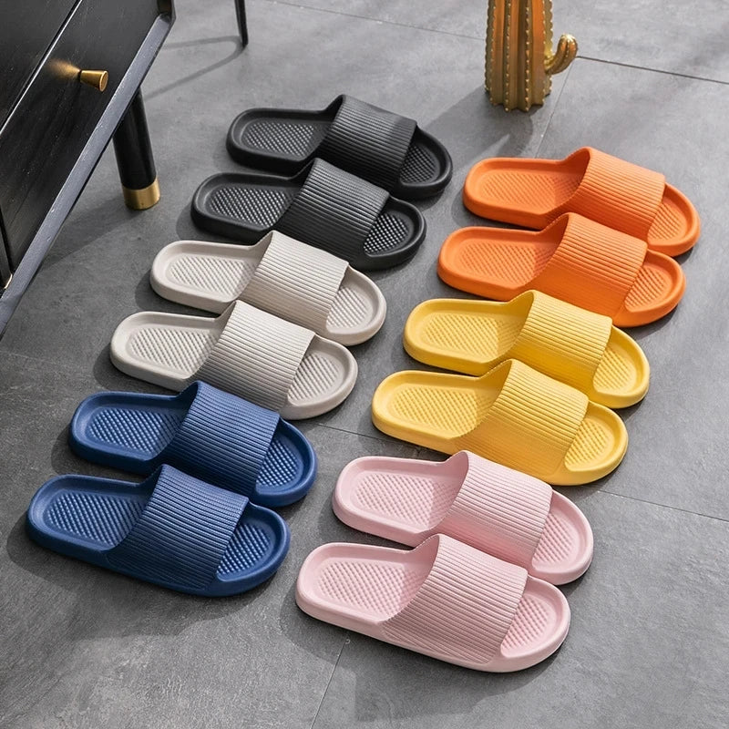 Xiaomi Fashion Men's Women's Sandals Anti-Slip Wear-Resistant EVA Thick Sole Comfortable Home Slippers Bathroom Bath Flip-Flops