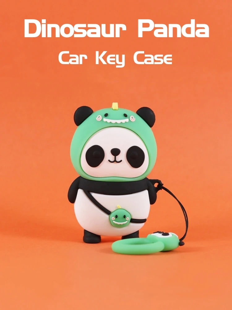 Cute Tiger Dinosaur Panda Car Key Covers Accessories