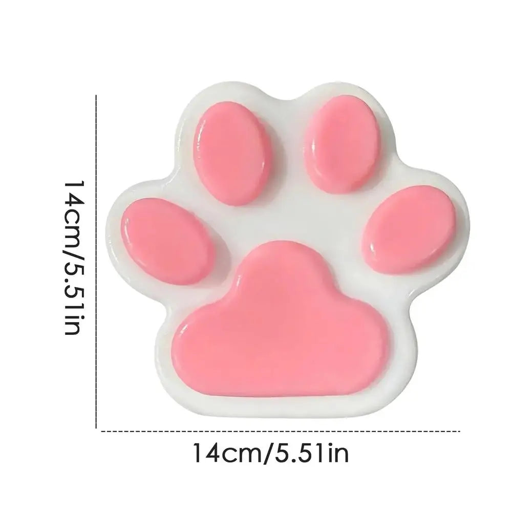 Cat Paw Squeeze Toy  Large Squeeze Cat Paw Toys Silicone PVC  Toys Sticky Soft Pinching  Decompressing Toy for Stress Relief