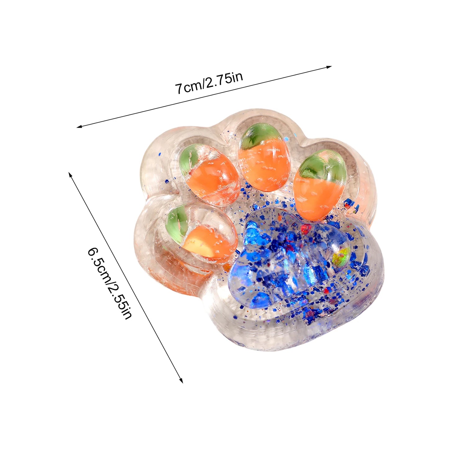 Cat Paw Squeeze Toy  Large Squeeze Cat Paw Toys Silicone PVC  Toys Sticky Soft Pinching  Decompressing Toy for Stress Relief