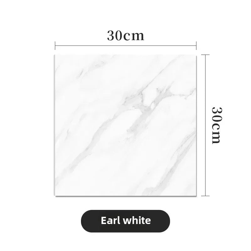 10/20/40PCS Simulated Thick Marble Tile Wall Sticker PVC Waterproof Self-adhesive Living Room Toilet Kitchen Home Floor Sticker