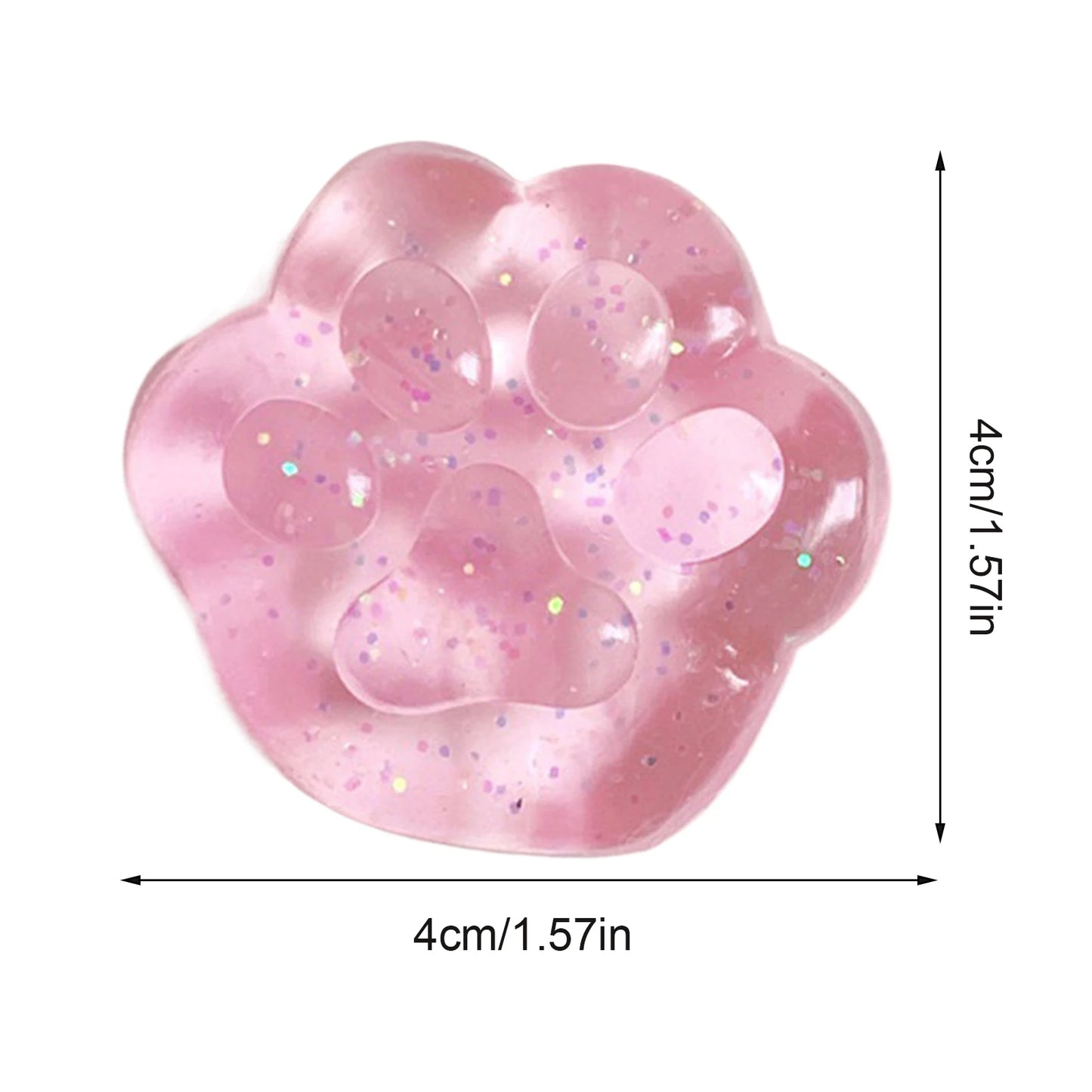 Cat Paw Squeeze Toy  Large Squeeze Cat Paw Toys Silicone PVC  Toys Sticky Soft Pinching  Decompressing Toy for Stress Relief