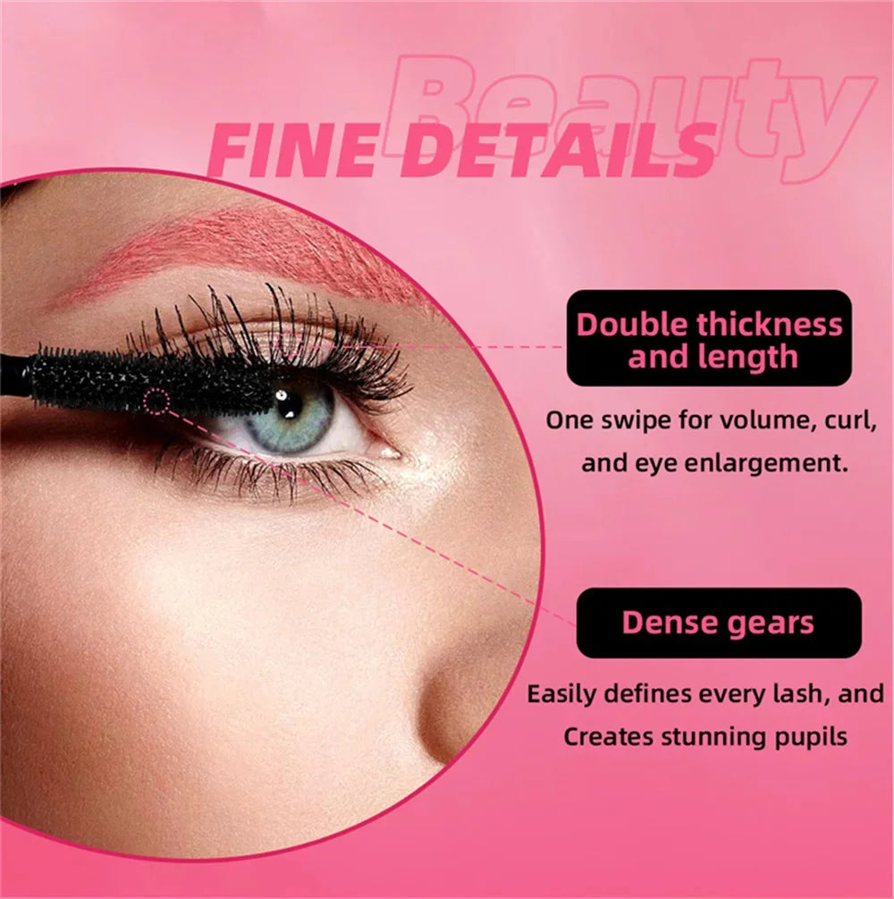 Eyelashes Lengthening Mascara Waterproof Long Lasting Silky Lash Black Eyelashes