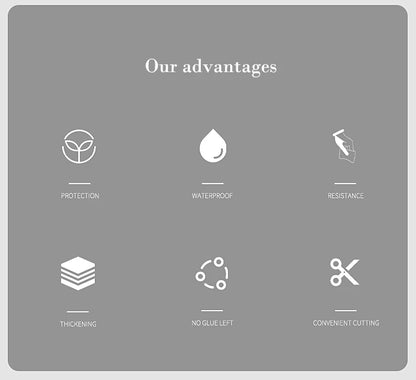 Marble Kitchen Oil-Proof Film Stove Waterproof Moisture-Proof