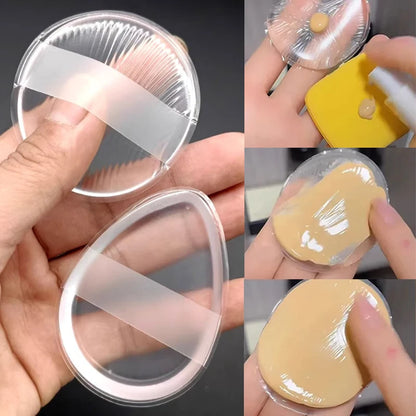 Soft Silicone Gel Puff Sponge For Cosmetic Face Foundation BB Cream