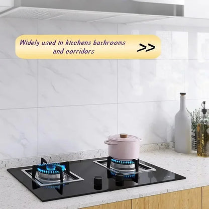 10/20/40PCS Simulated Thick Marble Tile Wall Sticker PVC Waterproof Self-adhesive Living Room Toilet Kitchen Home Floor Sticker