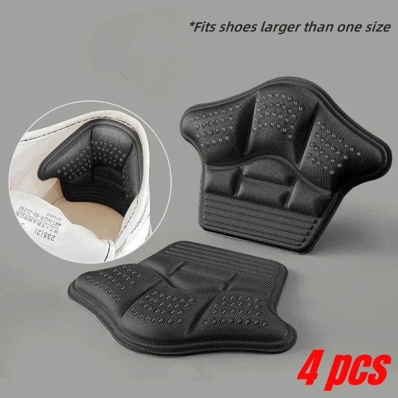 4Pcs Heel Stickers Heel Protectors Sneaker Shrinking Size Insoles Anti-wear Feet Heel Shoes Protector Sticker Patch Repair Pads
